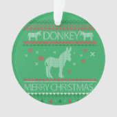 Mignonne âne Douleur moche Vacances de Noël hiver (devant)