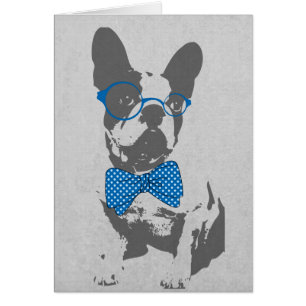 Mignonne animal vintage à la mode Français bulld