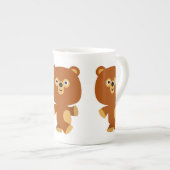 Mignonne Assertive Cartographie Ours Chine Mug (Devant droit)