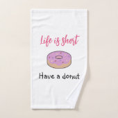 Mignonne Avoir Une Donut (Serviette à main)