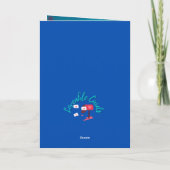 mignonne baleine garçon 1ère carte d'anniversaire (Dos)