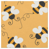 Mignonne bee / Bumblebee tissu motif. (Fermer)