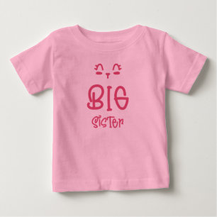 Mignonne Big Soeur Bébé / T-shirt enfant pour fill