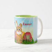 Mignonne Bunny de Pâques Conserver Mug (Devant droit)