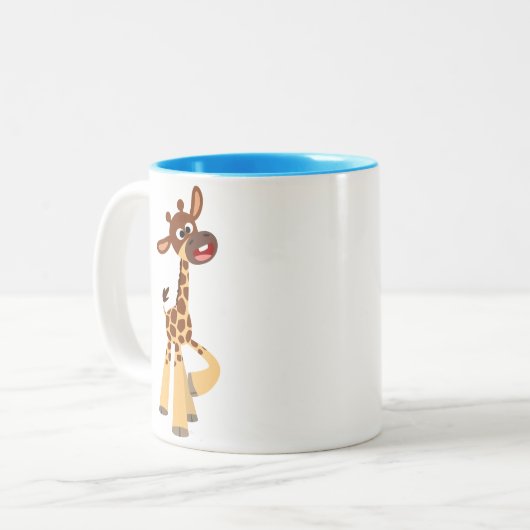 Mignonne caricature bébé Giraffe Mug (Devant gauche)