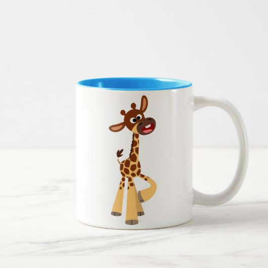 Mignonne caricature bébé Giraffe Mug (Droit)