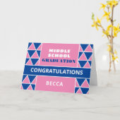 Mignonne ! Carte de diplôme du collège personnalis (Fleur jaune)