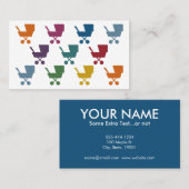 Mignonne Carte de visite de nourrice de garde d'en (Devant / Derrière)