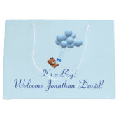 Mignonne C'est un ours garçon et des ballons Sac c (Devant)