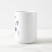 Mignonne Chat Face "QUOI ?" Mug d'expression amusa (Centre)