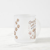 Mignonne Chien Aimer Mug en verre (Devant droit)