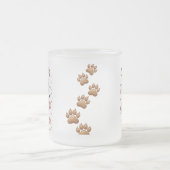 Mignonne Chien Aimer Mug en verre (Centre)