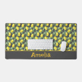 Mignonne citron vert jaune motif nom gris (Clavier et souris)