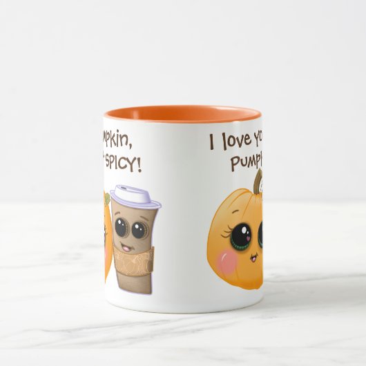Mignonne Citrouille épice Fall Mug (Centre)