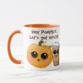 Mignonne Citrouille épice Fall Mug (Gauche)