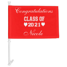 Mignonne classe de 2021 Rouge Personnaliser