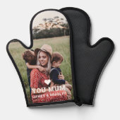 Mignonne COEUR T'AIME maman Photo Fête des mères (Recto/Verso)