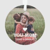 Mignonne COEUR T'AIME MÈRE Fête des Mères Photo (dos)