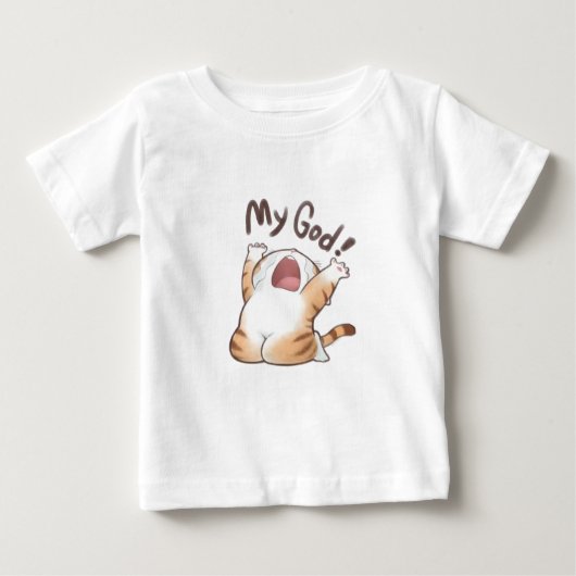 Mignonne Crier Mème de chat Drôle T-Shirt (Devant)