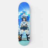 Mignonne dessin animé fille skateboard (Recto)