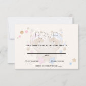Mignonne dormant Teddy Bear Twins Baby shower RSVP (Dos)