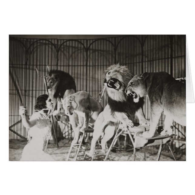 Mignonne Drôle Lion Tamer Maman Femme (Devant horizontal)