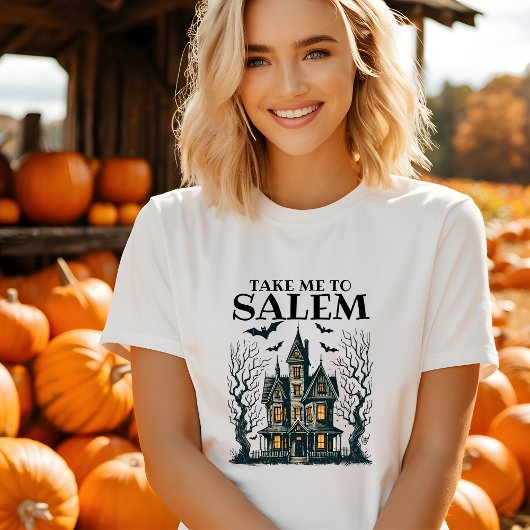 Mignonne emmenez-moi au t-shirt Halloween Salem