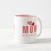 Mignonne et coeur Fête des Mères Café Mug (Devant droit)