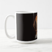 Mignonne et colorée Beagle chien Mug (Gauche)