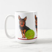 Mignonne et colorée Chorkie Chien Mug (Gauche)