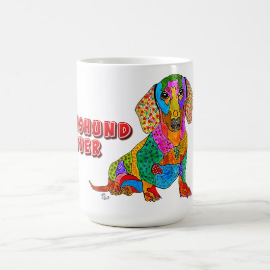 Mignonne et colorée Dachshund Lover Mug (Centre)