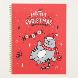 Mignonne et drôle Chat Noël joyeuses Salutations