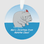 Mignonne et drôle Manatee Claus (devant)