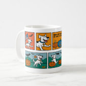 Mignonne et drôle Mug d'Halloween avec chien (Devant gauche)