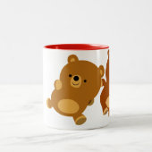 Mignonne facétieuse Bears Mug (Centre)