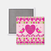 Mignonne fête des mères Aimant avec les oiseaux, l (Recto/Verso)