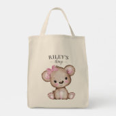 Mignonne fille Ours Brown Monogrammé Sac fourre-to (Dos)