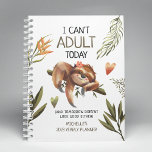 Mignonne Fingny Sloth 'Je ne peux pas Adulte aujou<br><div class="desc">Mignons drôle planificateur annuel paresseux. Design propose une aquarelle dorée paresseuse,  un feuillage botanique tropical et la citation amusante "Je ne peux pas être adulte aujourd'hui - et demain n'a pas l'air bien non plus". Ajoutez simplement le nom et changez l'année.</div>