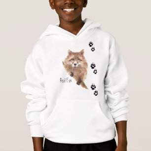 Mignonne Fox Traces Sweat - shirt à capuche animal