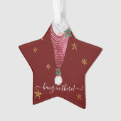 Mignonne Gnome Main de Noël dans There Gold Star H (devant)