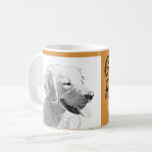 Mignonne Golden Retriever Mama Mug (Devant gauche)