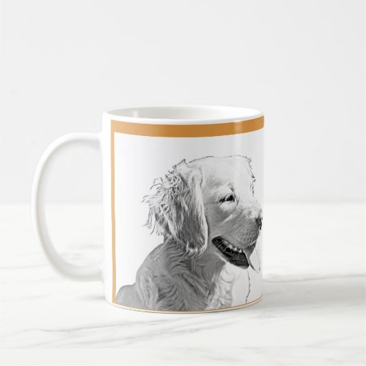 Mignonne Golden Retriever Mama Mug (Gauche)