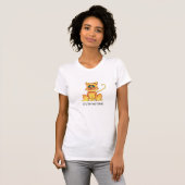 Mignonne Grumpy Sleepy Chat T-shirt Design, Maman  (Devant entier)
