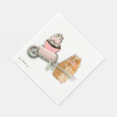 Mignonne hamster avec serviette en papier muffin. (Coin)