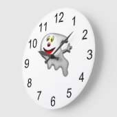 Mignonne horloge murale Halloween Fantôme (Angle)