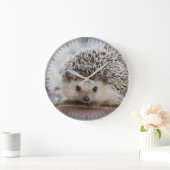 Mignonne horloge murale pour bébé hérisson (Maison)
