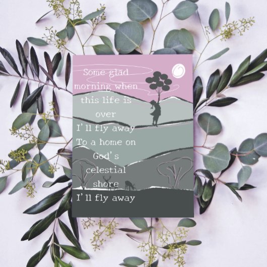 Mignonne I'll Fly Away Hymn ballons Poster pour en
