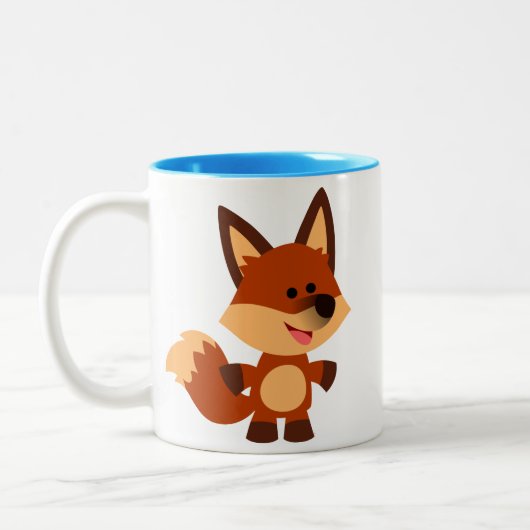Mignonne Innocent Dessin Fox Mug (Gauche)
