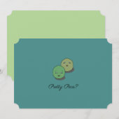 Mignonne "Joli Pois" Serez-Vous Ma Carte D'Épouse (Devant / Derrière)