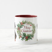 Mignonne Joyeux Chien de Noël Mug (Centre)